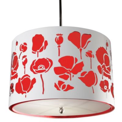 Poppies Drum Pendant by Stonegate Designs - Starlight Lighting USA and Canada
